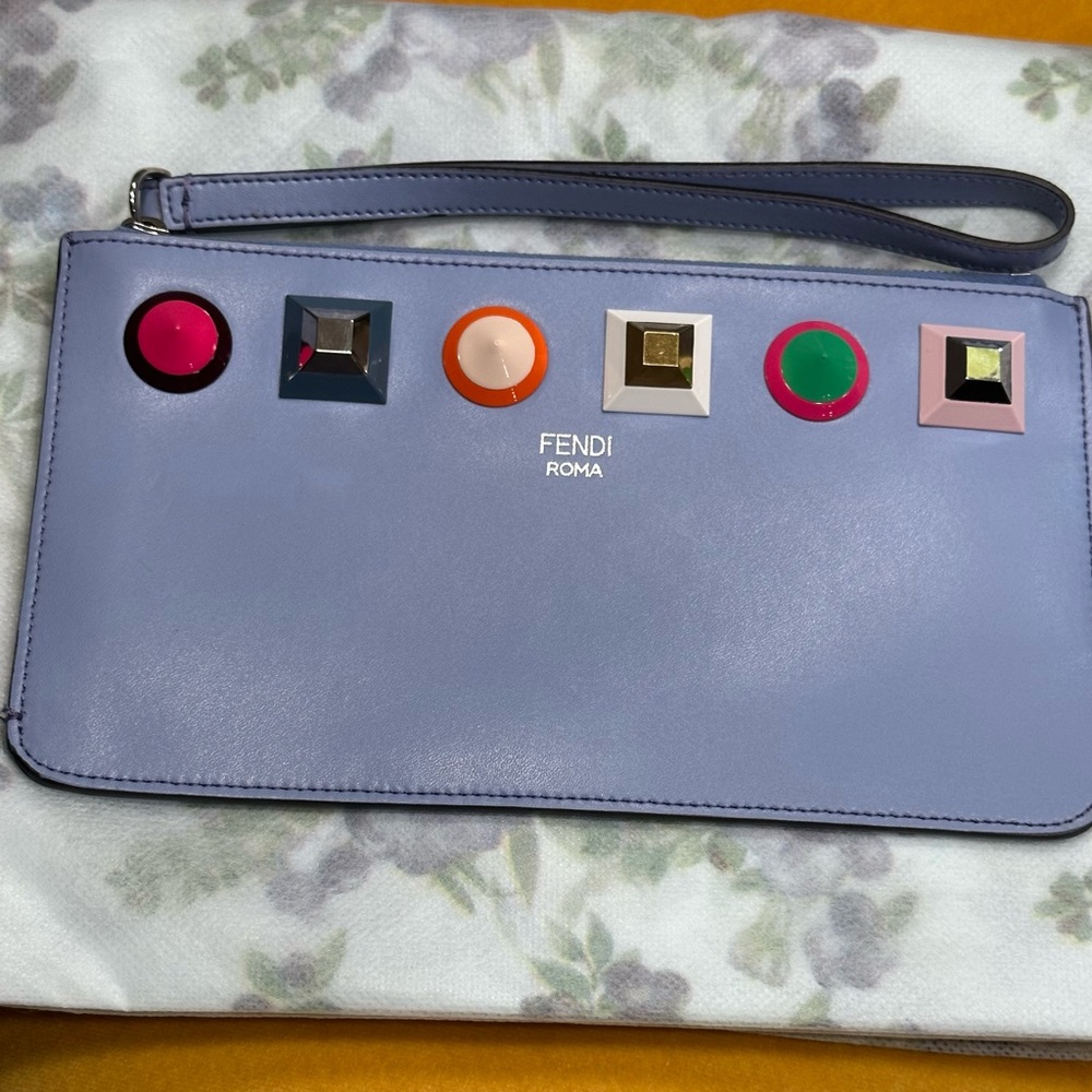 Authentic Fendi Studded Pouch - Picture 2 of 7